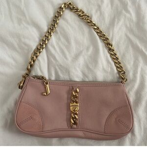 Juicy Couture Pink Shoulder Bag with Gold Chain